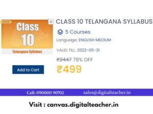 Telangana State Board Syllabus Animated video content. -Digital Teacher Canvas