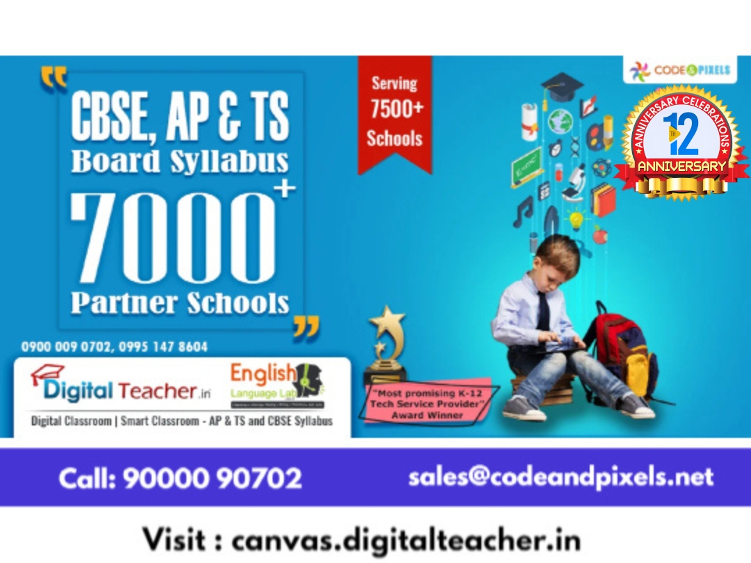 CBSE AP and TS Board Syllabus -Digital Teacher in Digital Smart Classroom