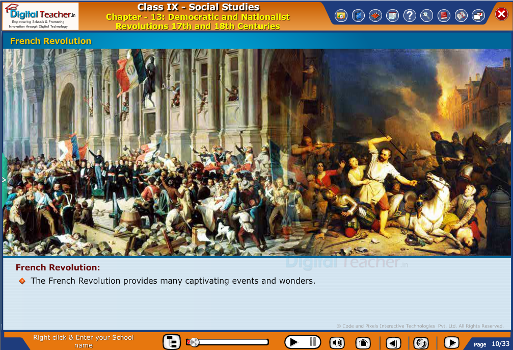 Smart class - social studies on explaining french revolution and effects