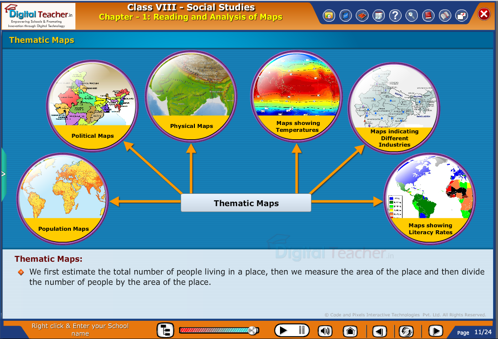 Smart class - social studies defining the thematic map