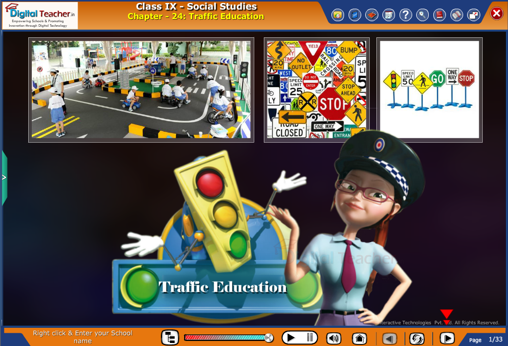 Smart class - social studies on Traffic Education